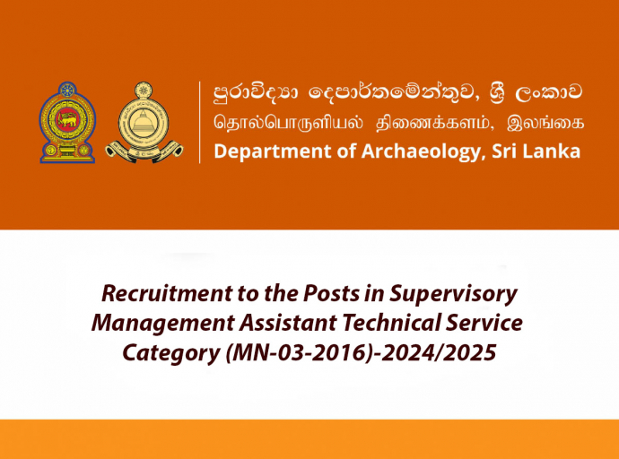 Recruitment to the Posts in Supervisory Management Assistant Technical Service Category (MN-03-2016)